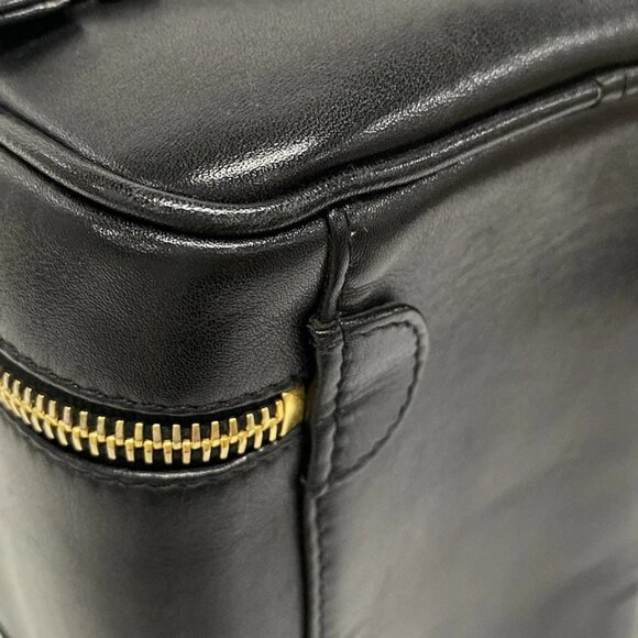 Auth CHANEL Bicolore Black Lambskin Vanity Bag Gold hardware - Picture 5 of 16